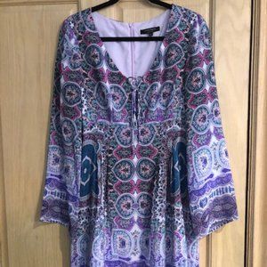 Nanette Lepore Long sleeved silk dress